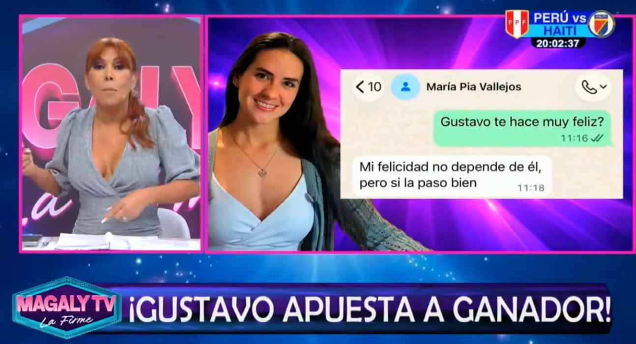 María Pía Vallejos desmiente que haya oficializado con Gustavo Salcedo.