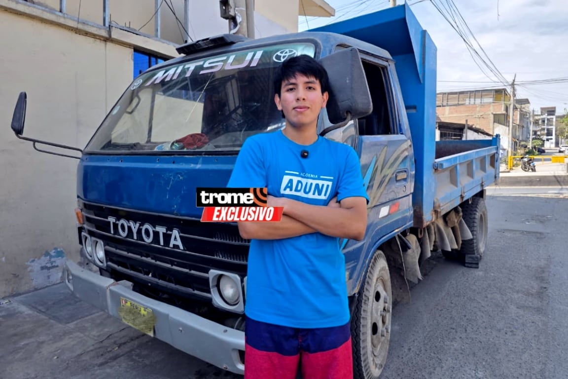 “Hay que ser perseverantes. Habrá caídas, pero tenemos que seguir adelante”, aconseja Ruben Ursua, primer puesto cómputo general en admisión UNFV 2026. (Entrevista y composición foto: Isabel Medina / Trome).