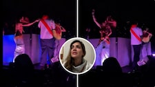 ¡Qué roche! Korina Rivadeneira es ignorada por vocalista de Rawayana en concierto en Lima