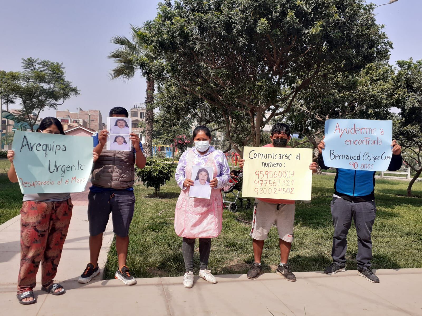 Victoria Tito Castillo, conocida comerciante mayorista de ajos del mercado mayorista de Santa Anita, ofrece recompensa por su abuelita desaparecida.
