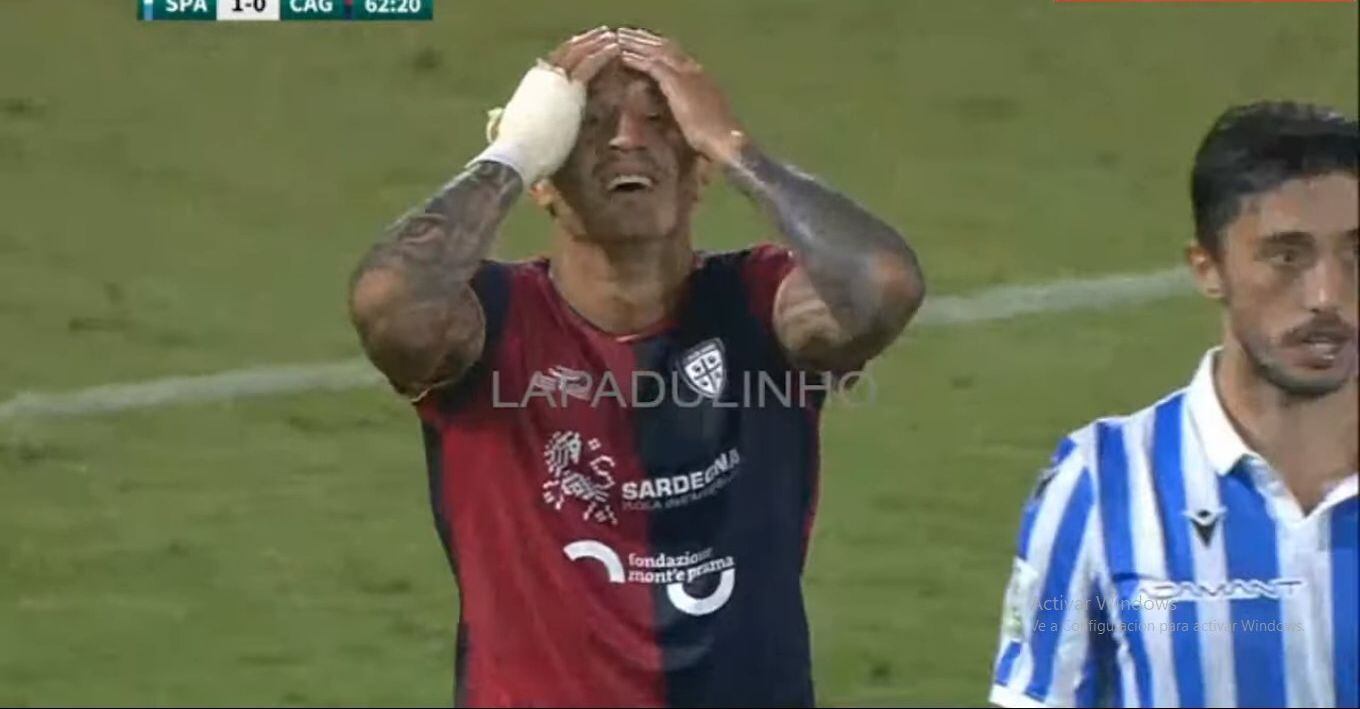 Gianluca Lapadula todavía no ha podido marcar en la presente Serie B (Foto: Twitter)