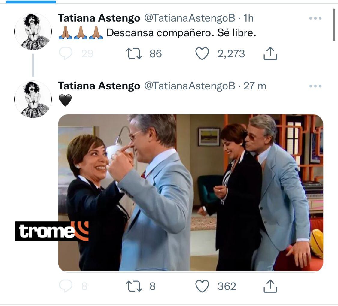 Actores y actrices se pronuncian en redes sociales tras muerte de Diego Bertie. (Fotos: Twitter)