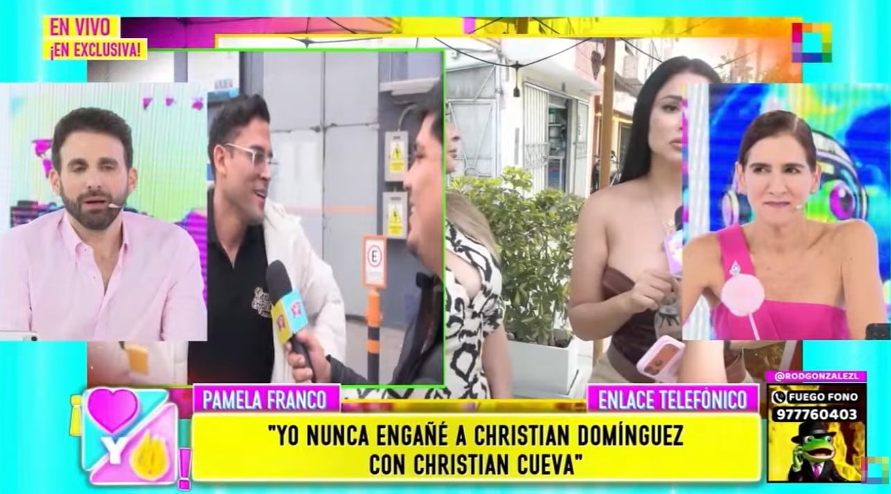 Pamela Franco aseguró que no fue infiel a Christian Domínguez.