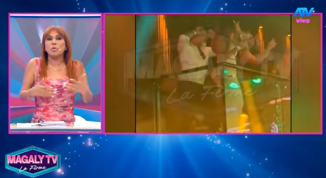 Magaly Medina se ríe al ver a Carlos Alcántara en discoteca de Barranco y reconoce cambios en su persona.