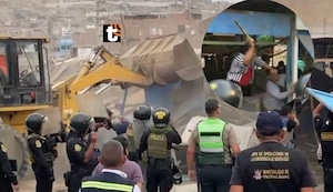 Broncaza en Manchay: comerciantes y autoridades se enfrentaron tras violento desalojo