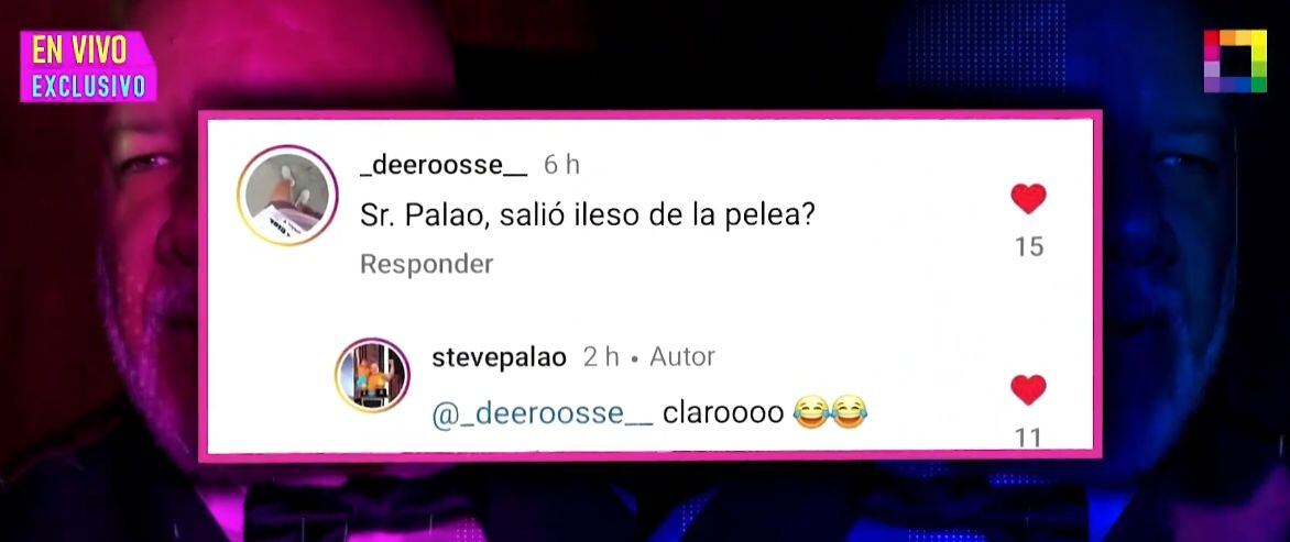 Steve Palao responde a comentarios