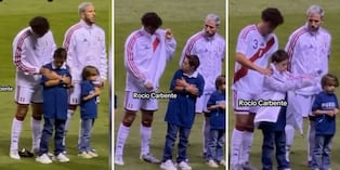 Perú vs. España: el tierno gesto de Fabio Gruber hacia un niño