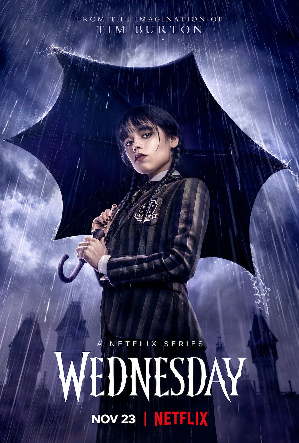 "Wednesday" es protagonizada por Jenna Ortega (Foto: Netflix)