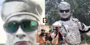 Robotín se muestra emotivo desde los EE.UU. cuando envía saludos a sus hijas.