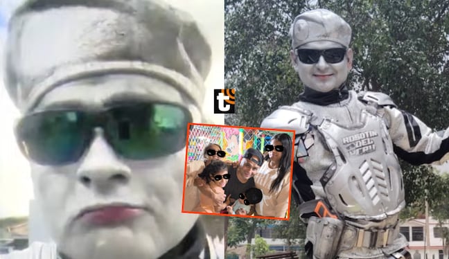 Robotín se muestra emotivo desde los EE.UU. cuando envía saludos a sus hijas.