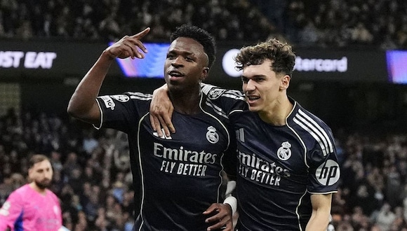 Gol de Vinicius Jr. puso el 1-0 del Real Madrid vs Manchester United. (Video: ESPN)
