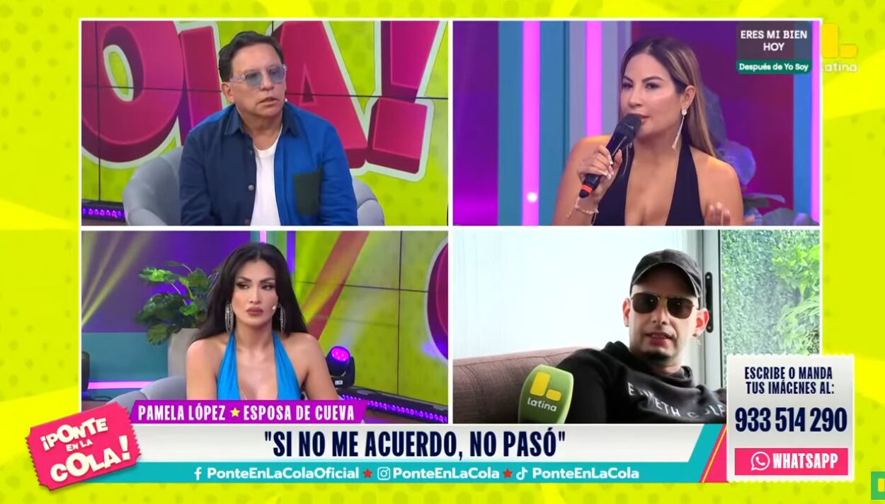 Pamela López dice que no recuerda beso con Dayron Martin.