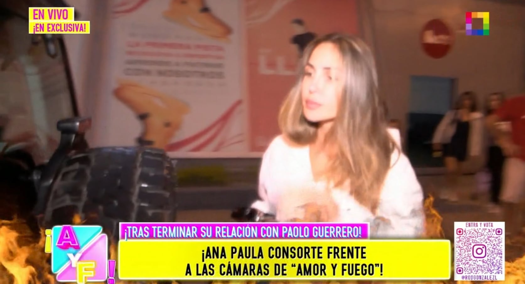 Ana Paul Consorte es consultada por qué llegó a su fin su relación con Paolo Guerrero, pero guarda silencio.
