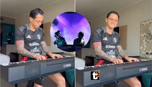 Gianluca Lapadula celebró gol y victoria tocando canciones de Daft Punk con el piano