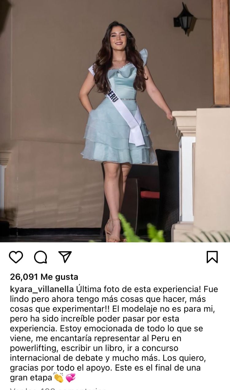 Kyara Villanella anuncia su retiro del modelaje