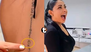 ¡Qué no quede huella! Pamela Franco se borra tatuaje de Christian Domínguez | VIDEO