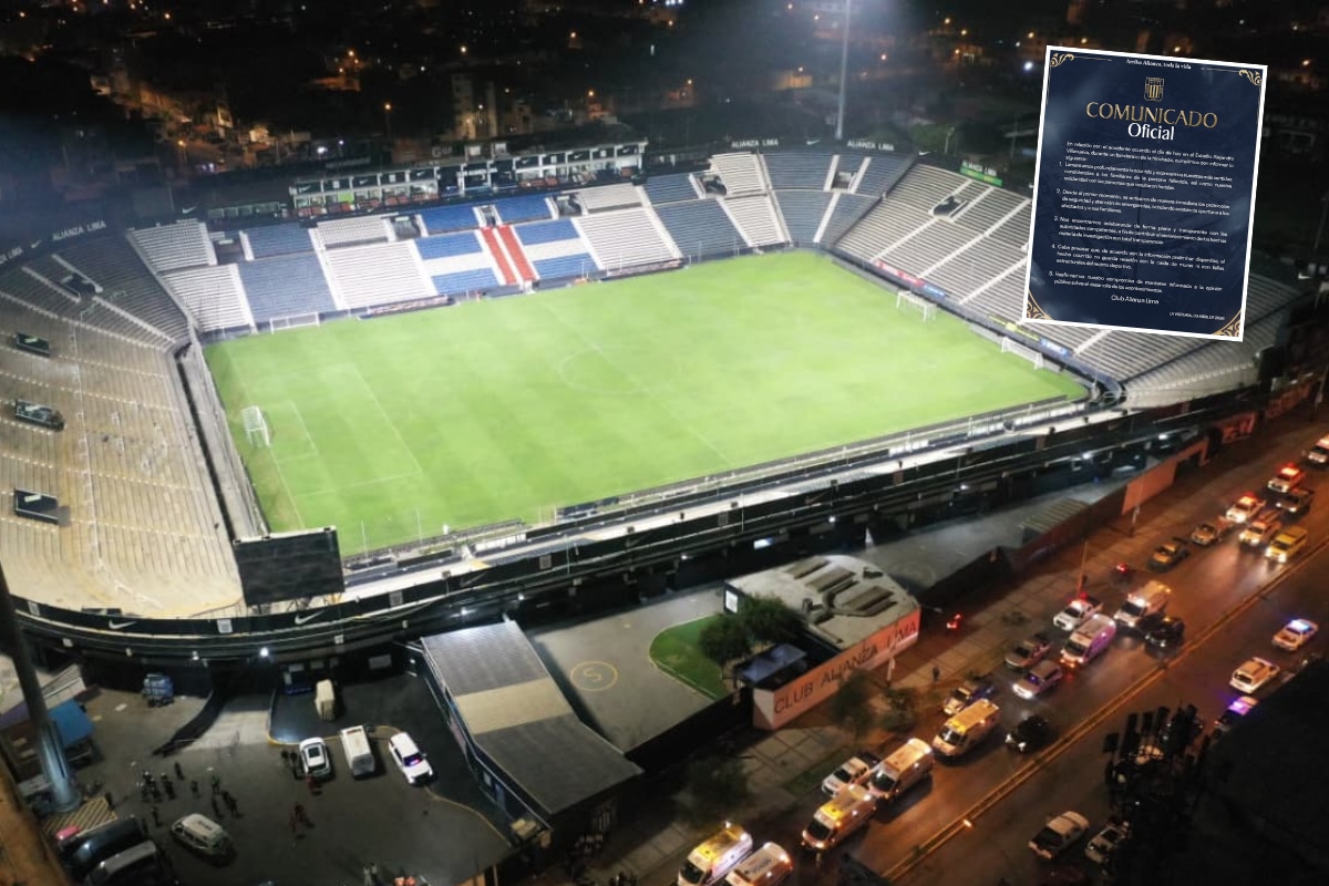 Alianza Lima emitió un comunicado sobre tragedia en Matute. (@gec)