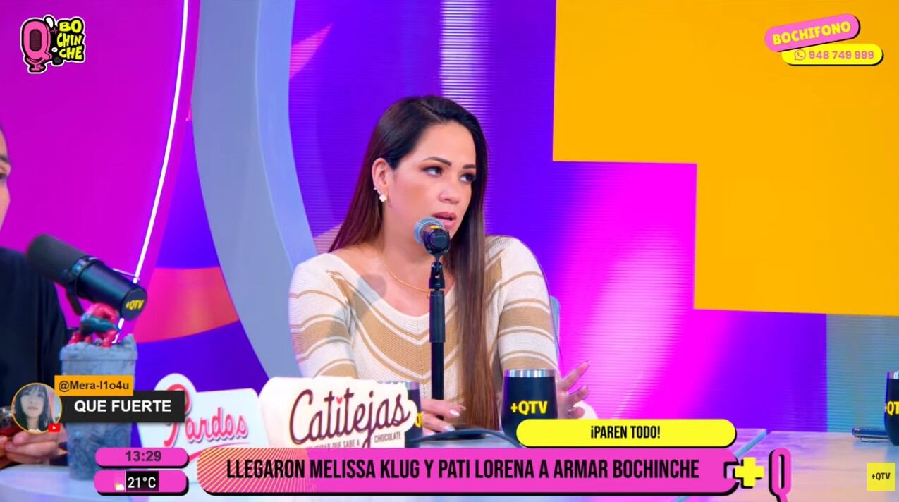 Melissa Klug responde a las especulaciones.