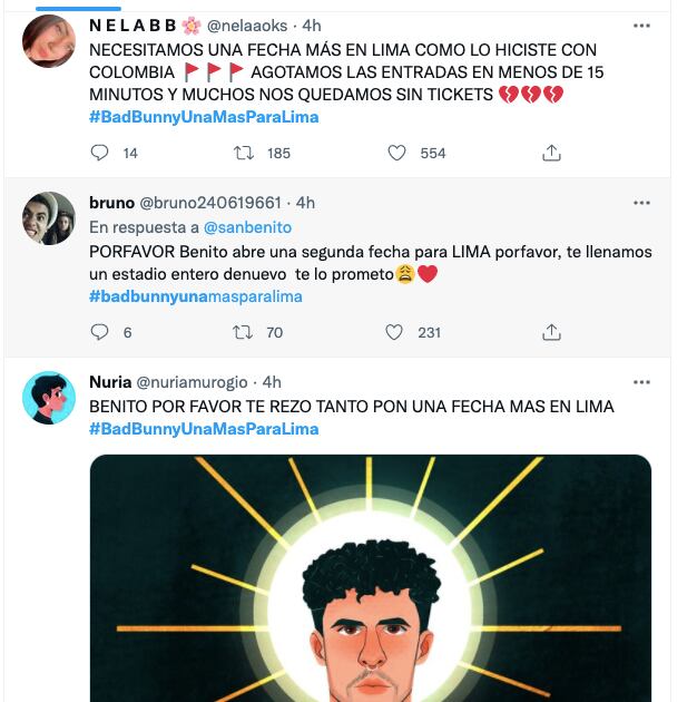 Bad Bunny en Lima: Seguidores piden una segunda fecha tras agotarse todas las entradas