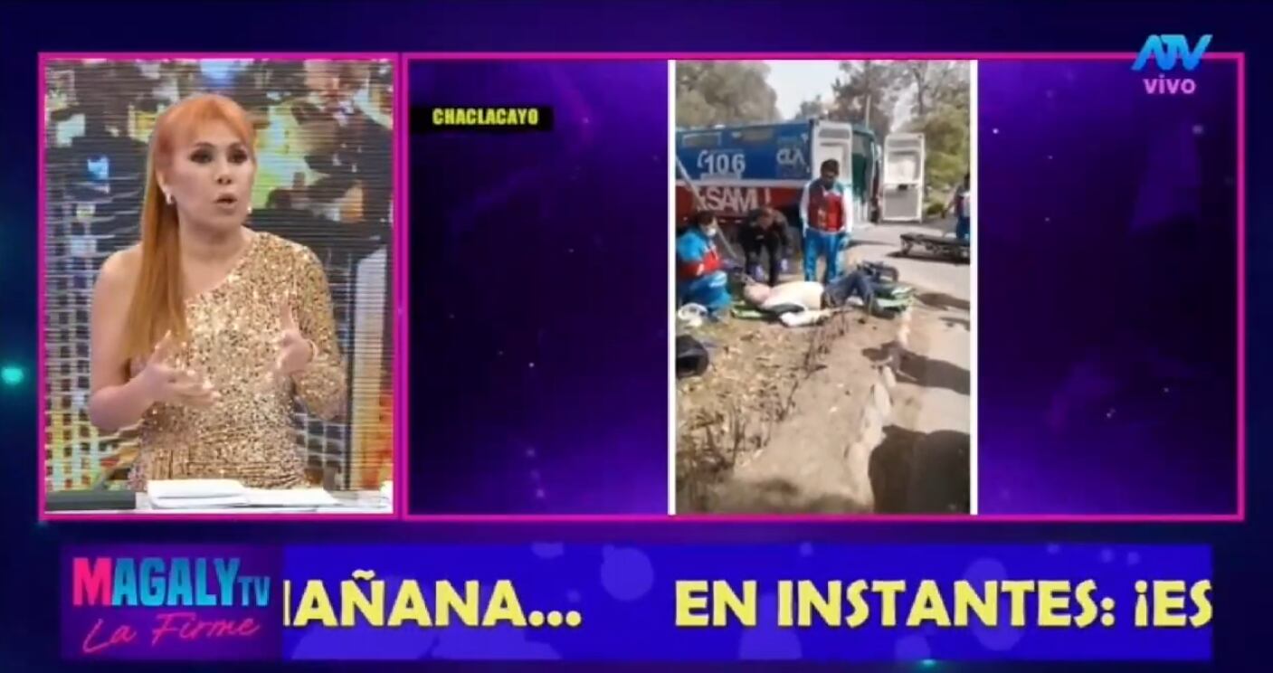 Sergio Baigorria se accidentó con su moto en Chaclacayo.