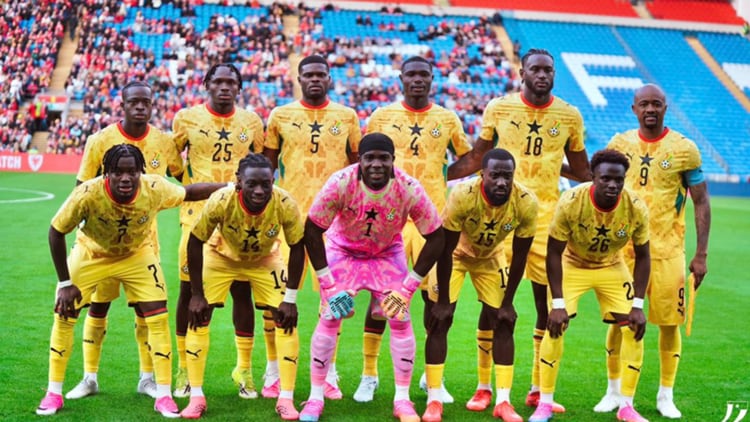 Selección de fútbol de Ghana, que viene participando en el Mundial 2026. Foto: Internet.