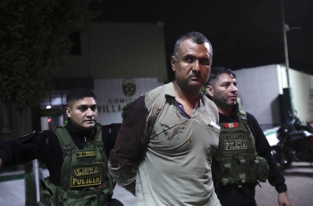 Hombre asesina disparos a su esposa e hijo de 22 años en Santa Anita. (Foto: GEC)