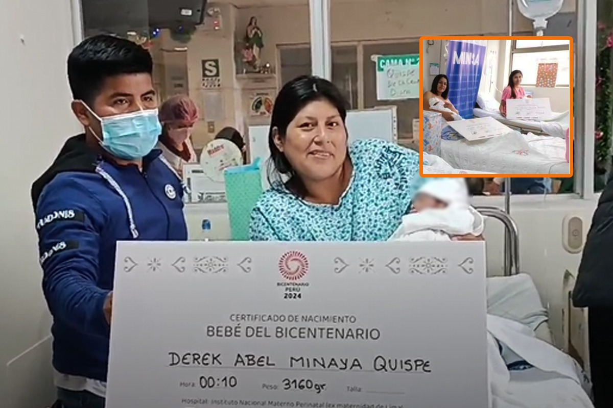 Derek Abel, Alaya y Liam Daniel son los tres primeros bebés que nacieron en 2024 en nuestro país.