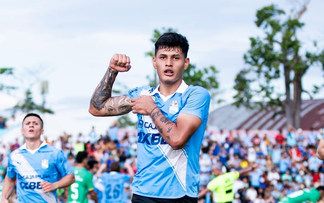Jair Moretti anotó en el empate de Sporting Cristal ante Comerciantes FC. (Copa Caliente de la Liga/ 📸 @iteasport_)