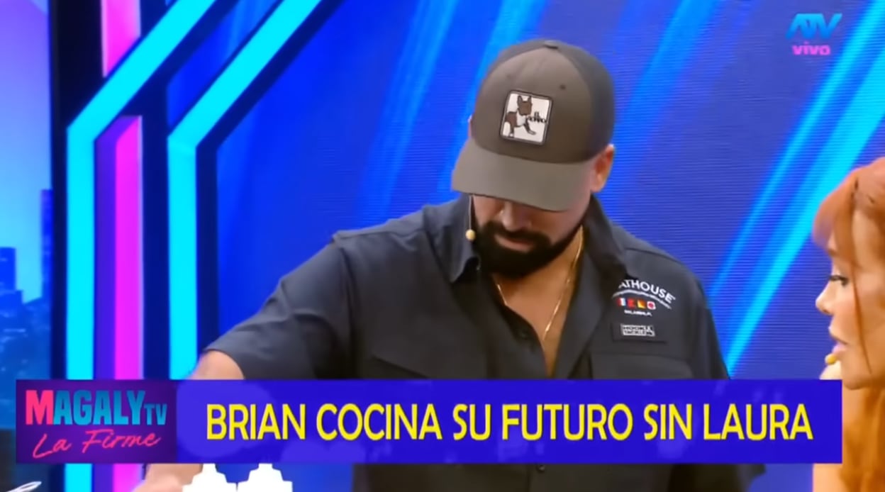 Magaly Medina preguntó a Brian Rullán si habló mal de Laura Spoya cuando se dirigía a la entrevista.