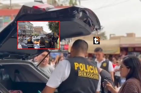 ¡Detienen a seis policías del Grupo Terna en Los Olivos! Son intervenidos por presunto robo de dinero a ...
