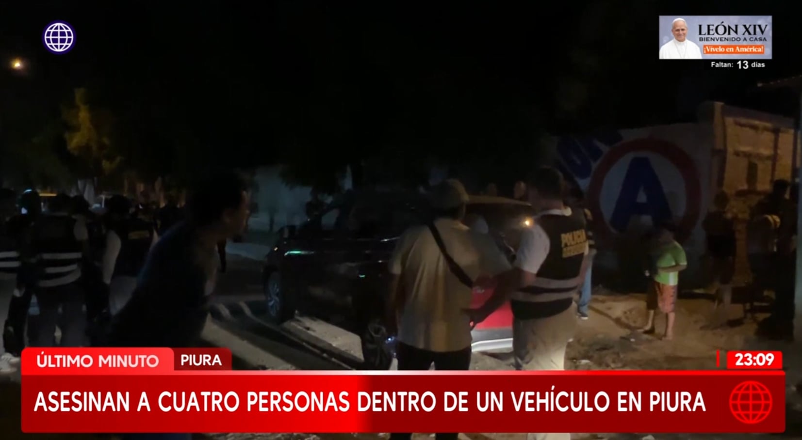 Cuatro personas son asesinadas dentro de un auto en Piura.