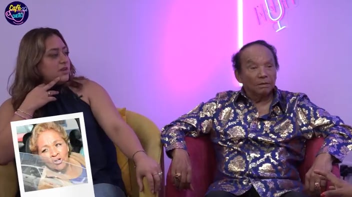 Revelan que Melcochita se besó con expareja en su cumpleaños.