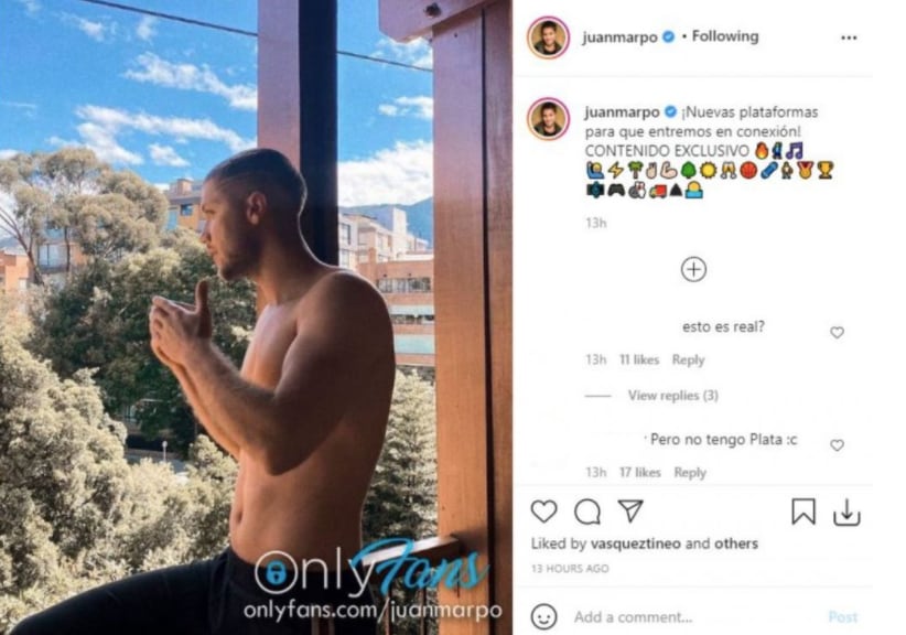 Juan Manuel Restrepo les contó a sus casi dos millones de seguidores en Instagram que ahora tendrá su cuenta de OnlyFans. (Foto: Juan Restrepo/ Instagram)