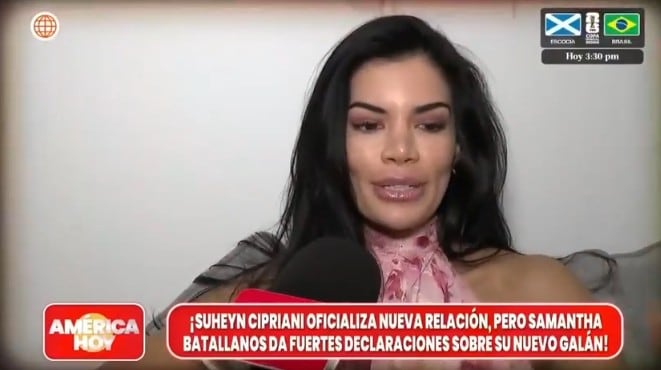 Samantha Batallanos y su vínculo con Luis Zapata.