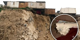Puente Piedra: cerro cede y deja casa al borde del abismo
