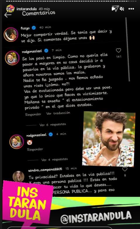 Rodrigo González le contesta a Fiorella Cayo