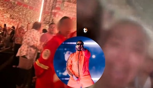 ¡Escándalo! Menor habría ingresado al concierto de Bad Bunny usando traje de bombero de su tío