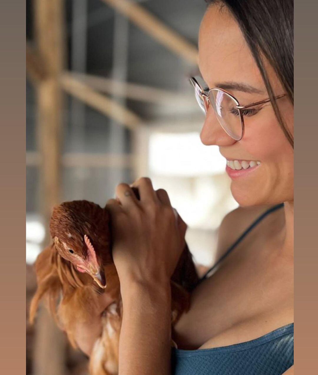 La actriz es la fundadora de una granja ecológica de gallinas (Foto: Maria Grazia Gamarra / Instagram)