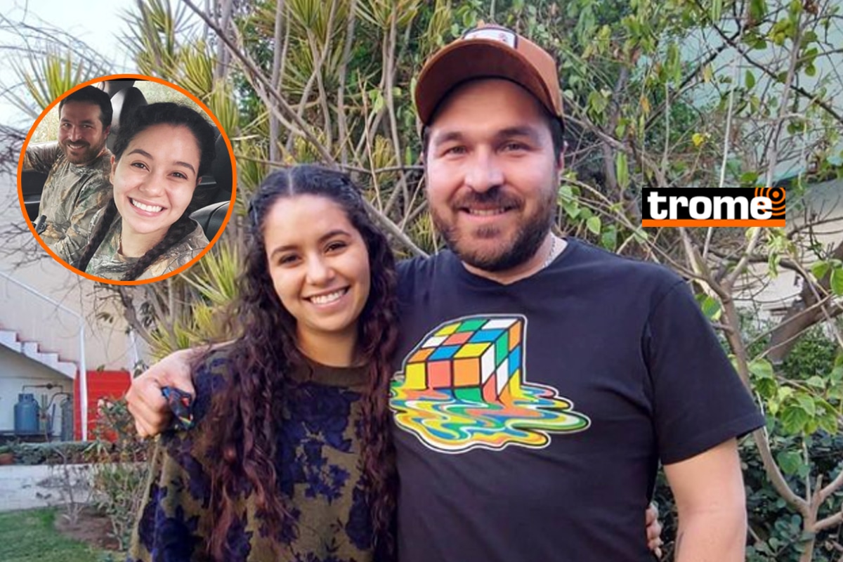 Giacomo Bocchio y su pareja, Brenda Dávila.