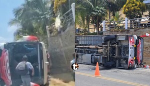 ¡TRAGEDIA EN TUMBES! Un muerto y 32 heridos deja accidente de bus que trasladaba estudiantes escolares