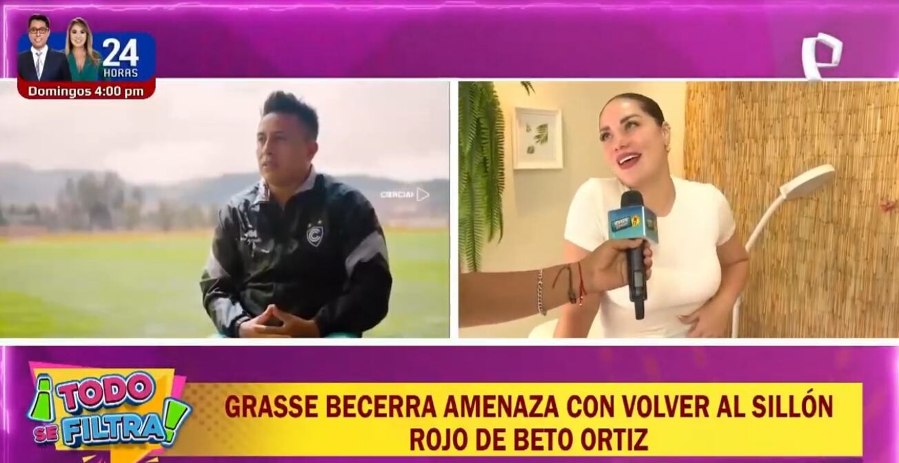 Grasse Becerra confirma conocer a Christian Cueva.