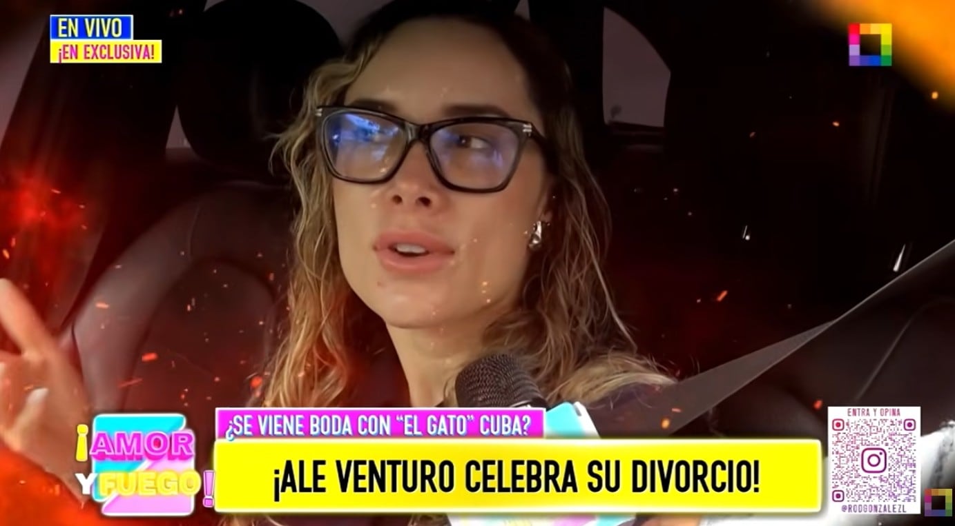 Ale Venturo habla de su divorcio y sus planes con el 'Gato' Cuba.