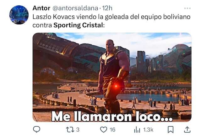 Memes de la goleada 6-1 que recibió Sporting Cristal de parte de Always Ready en Bolivia. (Fotos: Twitter)