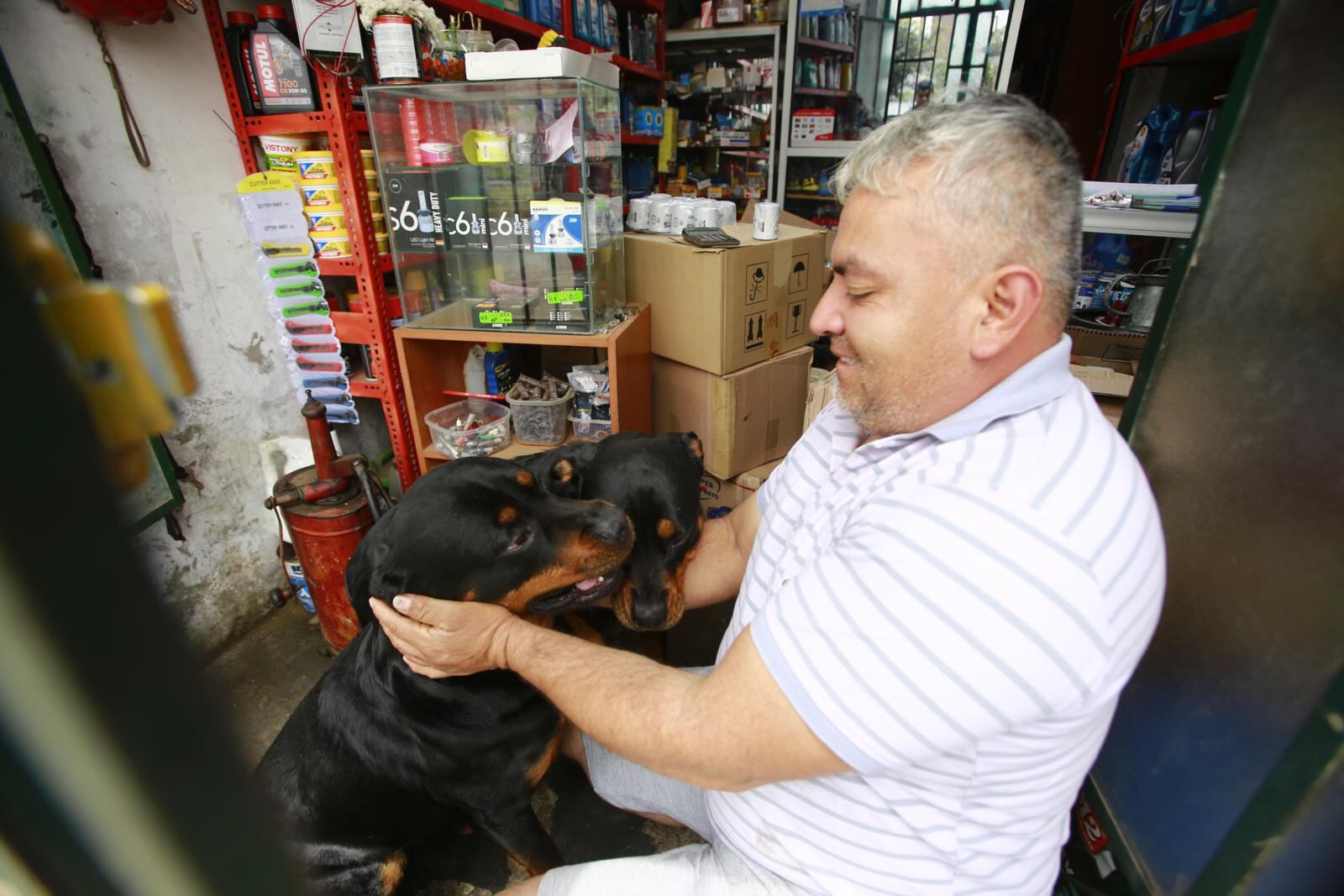 Carlos Sánchez feliz por el actuar de sus engreídos. | Foto: Jessica Vicente / Diario Trome