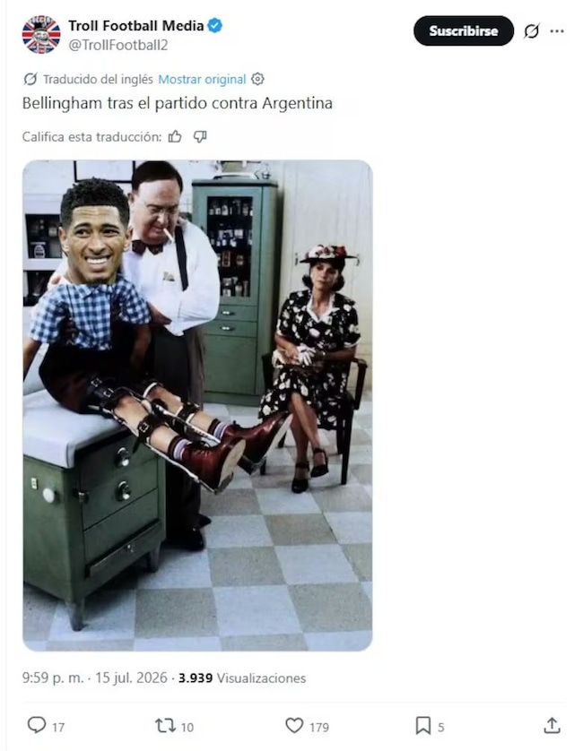 Memes de las remontada épica de Argentina a Inglaterra