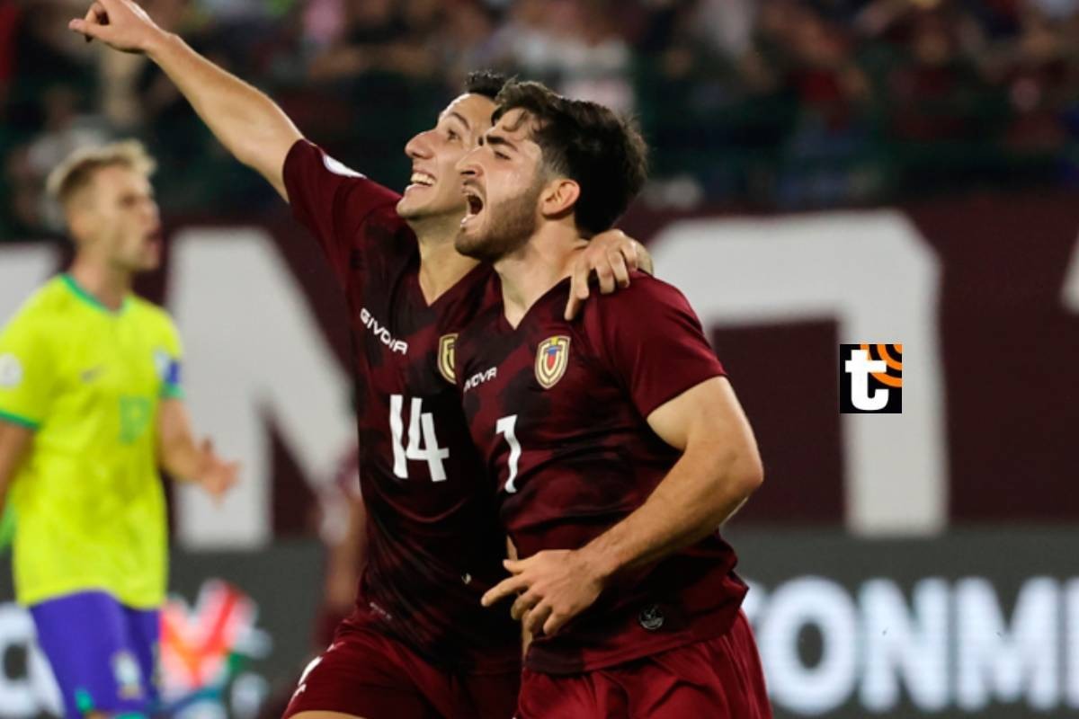 Venezuela Sub-23 derrotó 3-1 a Brasil y clasificó a la ronda final del Preolímpico por tercera vez en su historia. Foto: Conmebol