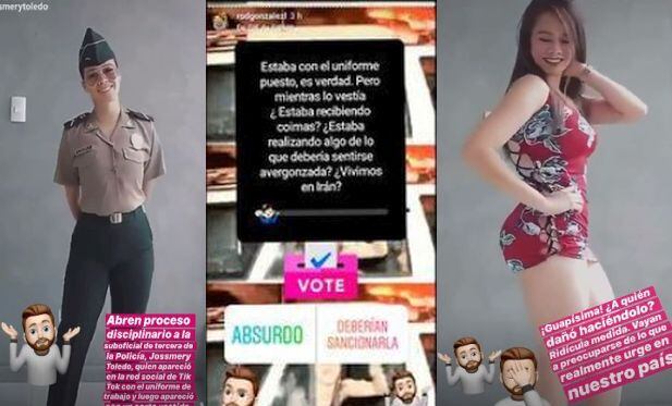 'Peluchín' defendió a suboficial que utilizó uniforme policial en Tik-Tok. (Instagram)