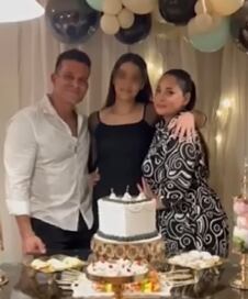 Christian Domínguez, Melanie Martínez y su hija