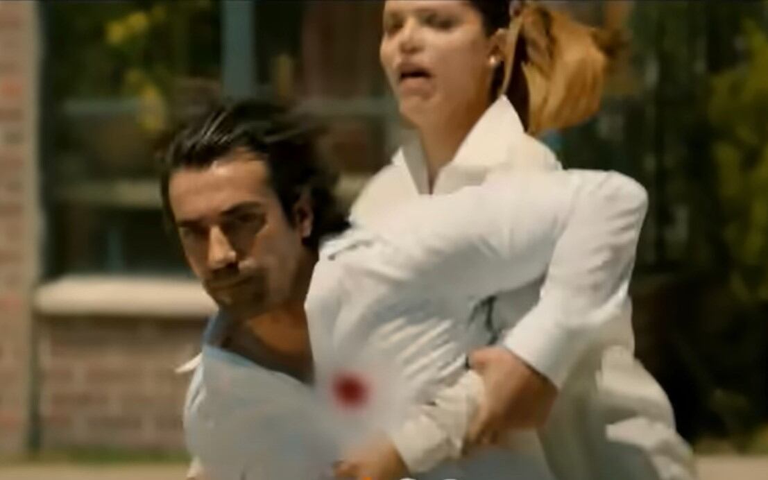 Hakan recibe un impacto de bala en "Tierra amarga" (Foto: Tims & B Productions)