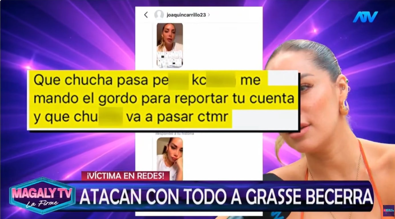 Amenazan a Grasse Becerra con reportar sus cuentas.